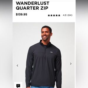 Travis Mathew Quarter Zip 
New with Tags
Black size Large